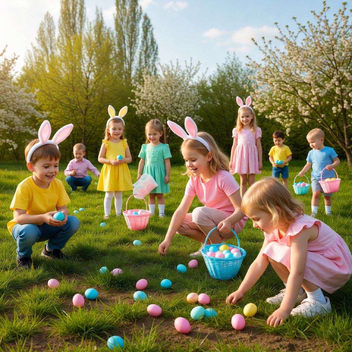 Grande chasse aux oeufs du Lapin de Pâques
