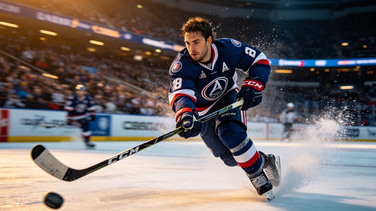 Hockey sur glace, match d'exhibition