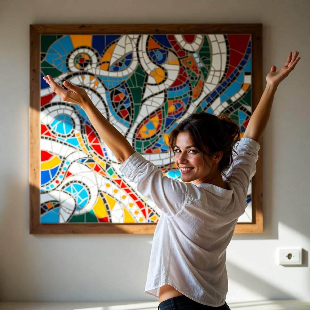 Démonstration et création d'une mosaïque collective