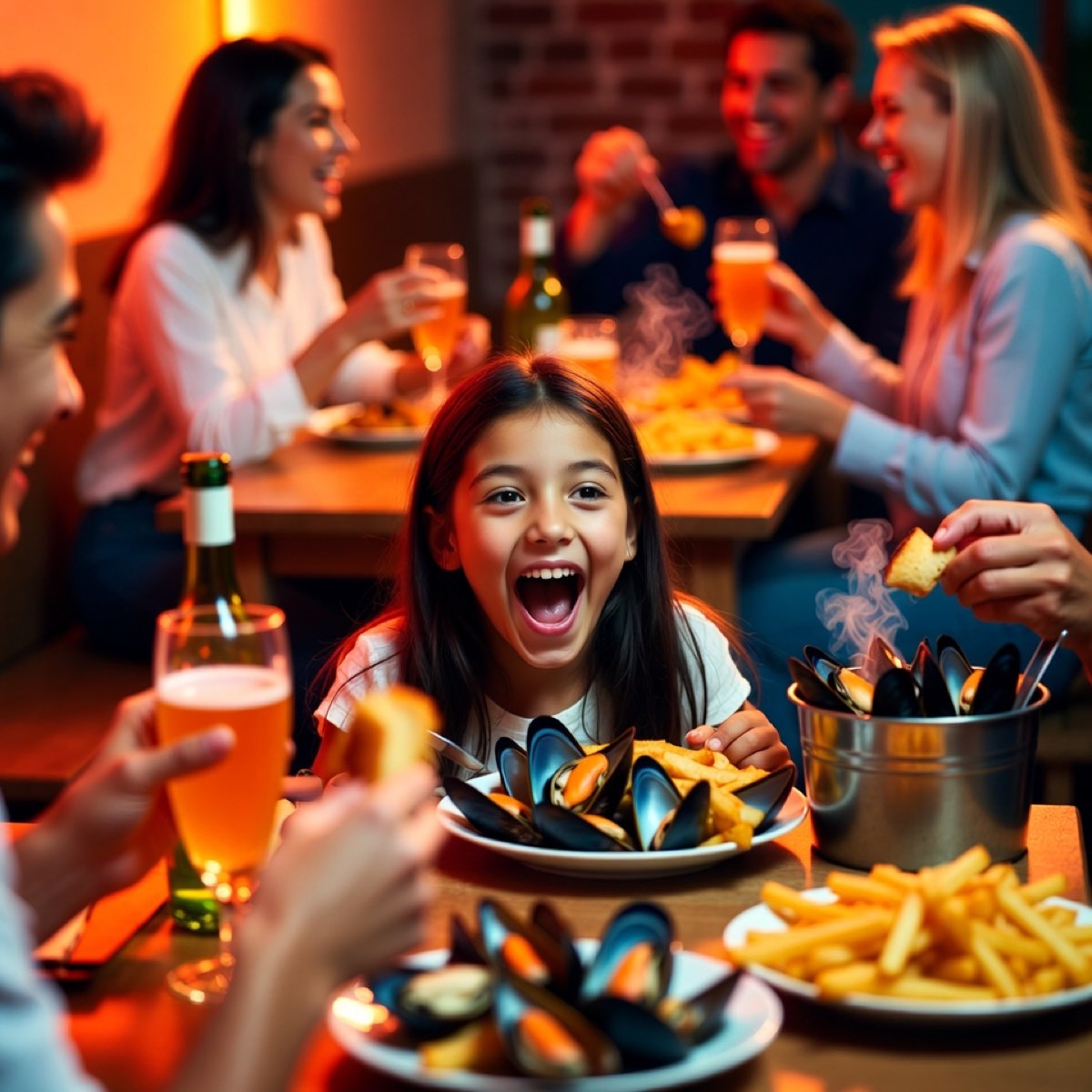 Moules frites du tennis de table