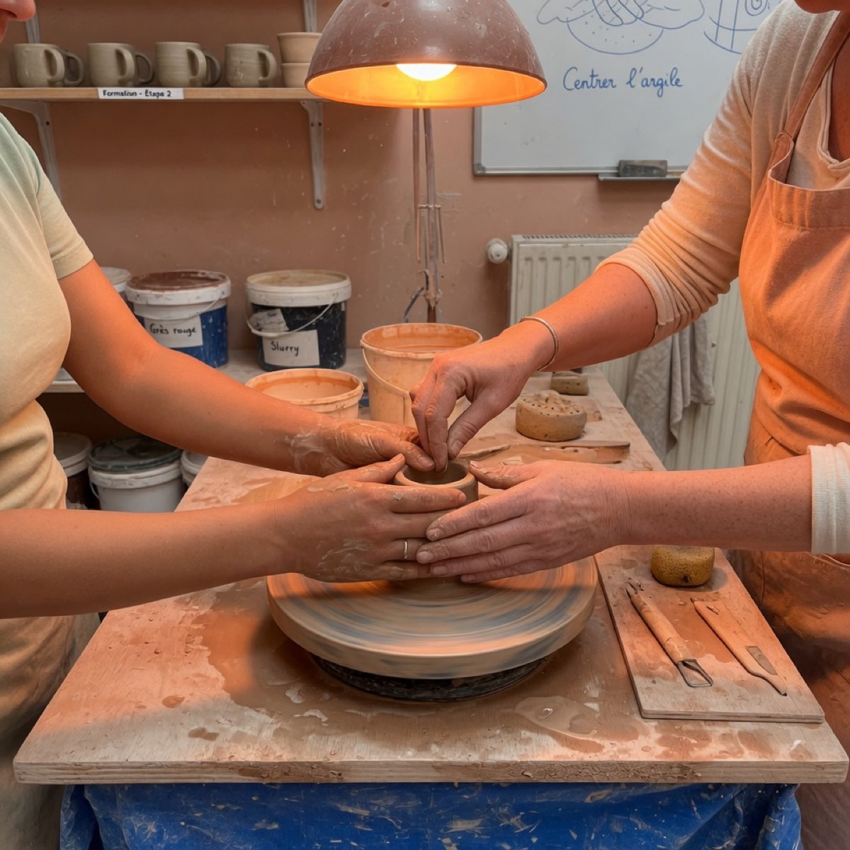Atelier poterie - Les Barbotines